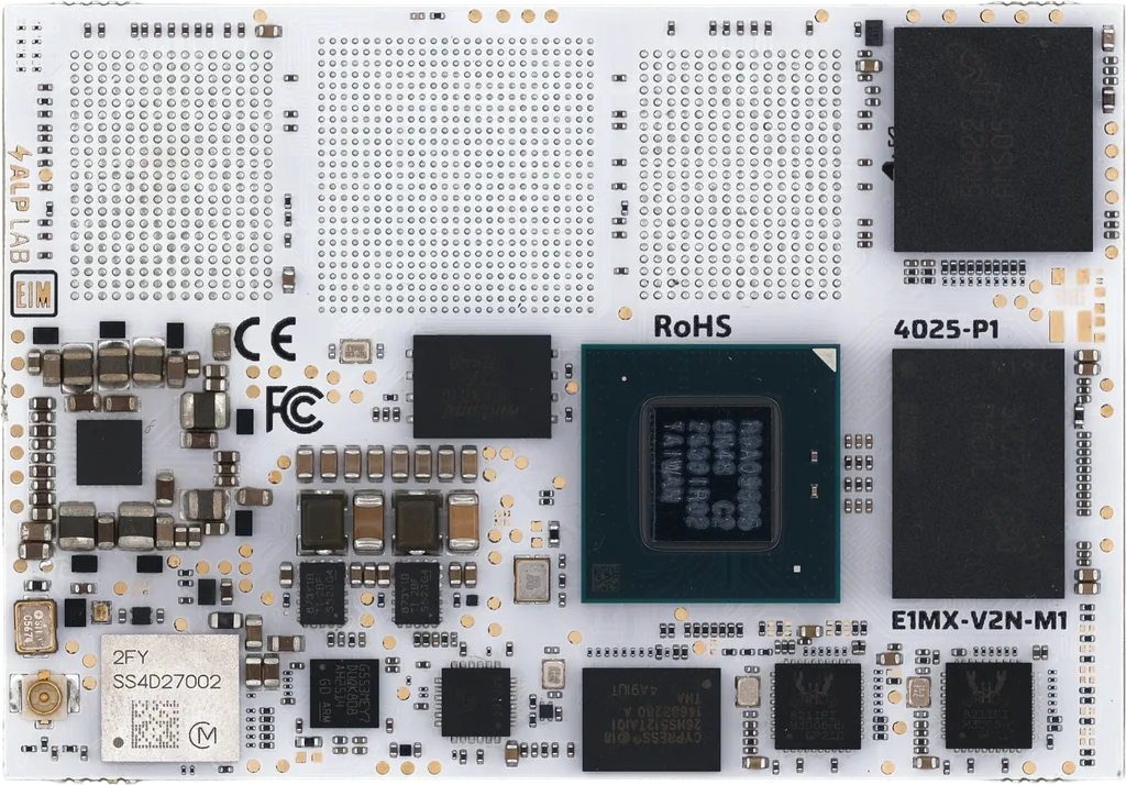 Alp Lab E1M-X V2N System-on-Module, front view